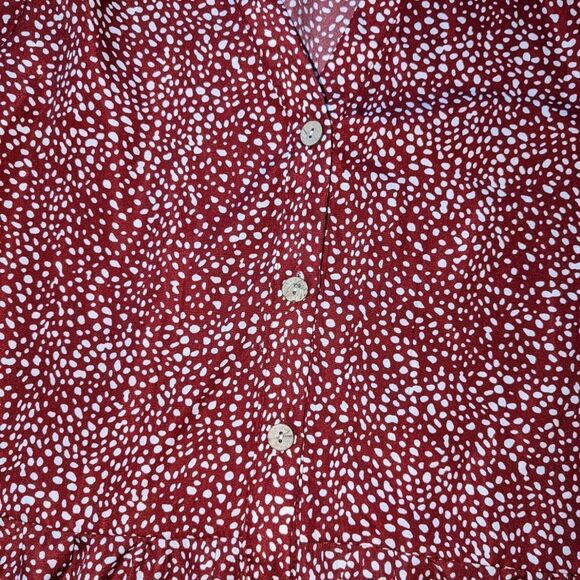 🛍️ Red & White Vintage Inspired Dress Nwt - Picture 2 of 5